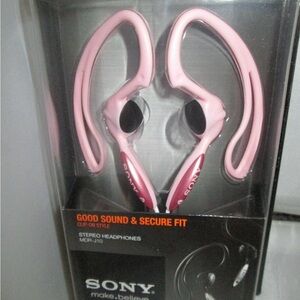 Sony Walkman SPORT Running EARHOOK HEADPHONES Earphone - PINK MDR-J10